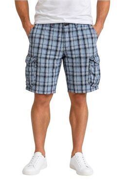 Tommy Bahama Men's Aqua Blue Plaid Cotton Shorts